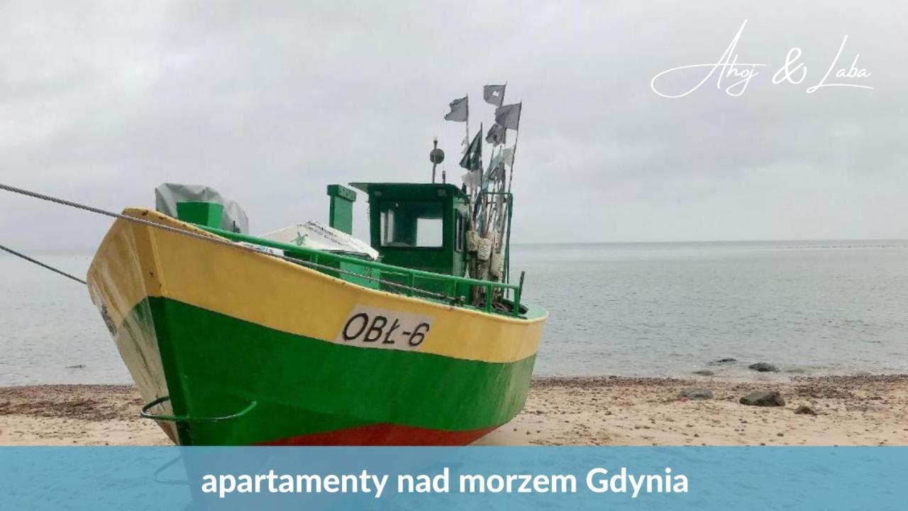Laba - Basen, Blisko Plazy, Cisza, Taras, Parking, Bezplatne Wifi, Wyjatkowy! Apartman Gdynia Kültér fotó